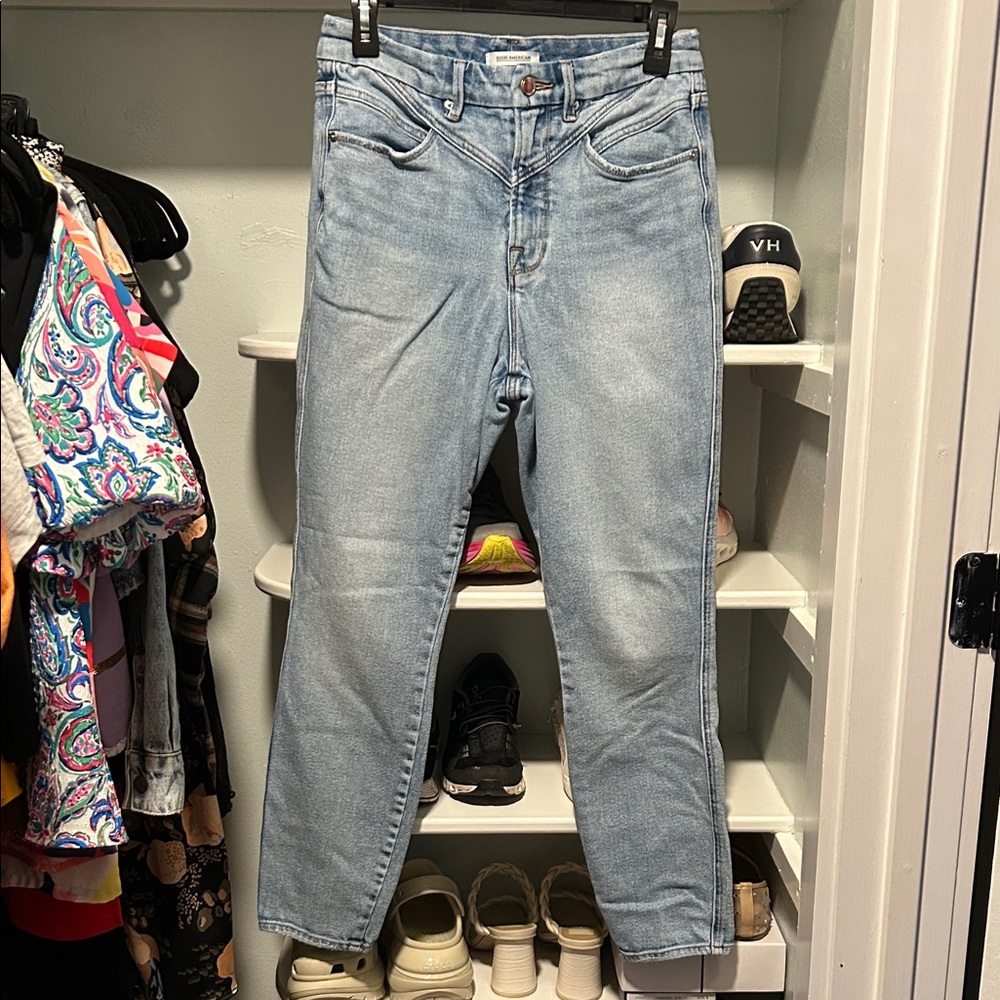 Good American Light Blue Women Jeans